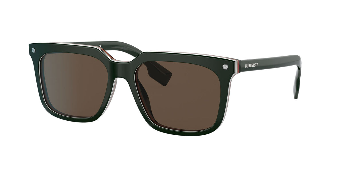 Burberry BE 4337 Green / Dark Brown 56 / Plastic / Plastic