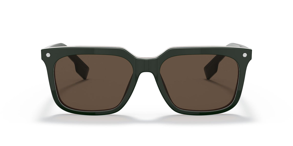 Burberry BE 4337 Green / Dark Brown 56 / Plastic / Plastic