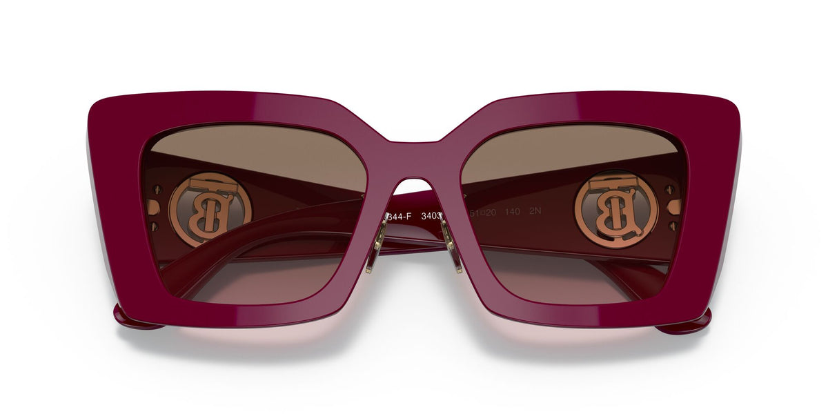 Burberry BE 4344F Bordeaux / Violet Gradient Brown 53 / Plastic / Plastic