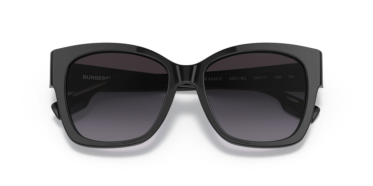 Burberry BE 4345F Black / Grey Gradient 56 / Plastic / Plastic