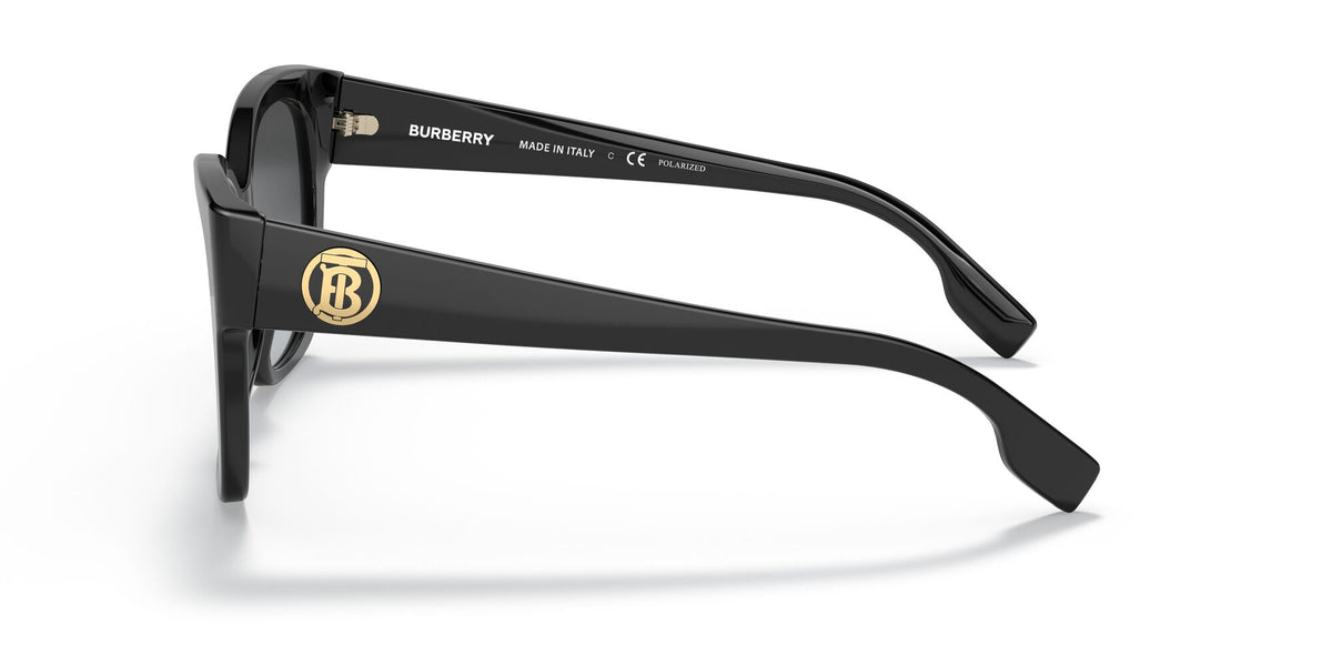 Burberry BE 4345F Black 
Grey Gradient Polar 56 
Plastic 
Plastic