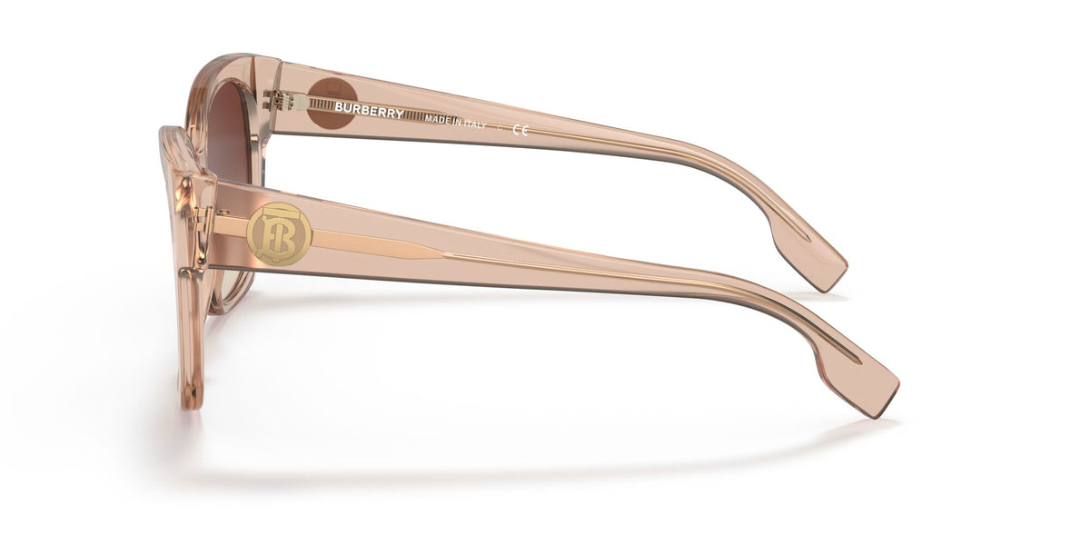 Burberry BE 4345 Peach / Brown Gradient 54 / Plastic / Plastic