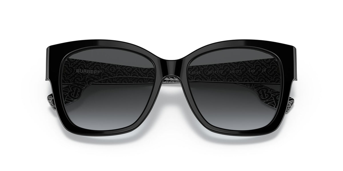 BE 4345 Burberry Ruth Black/Print Tb/Crystal 
Polar Grey Gradient 54 54 
Cr39 
Acetate 
Acetate