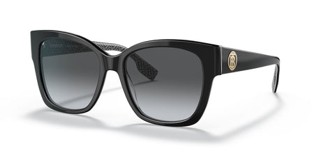 BE 4345 Burberry Ruth Black/Print Tb/Crystal 
Polar Grey Gradient 54 54 
Cr39 
Acetate 
Acetate