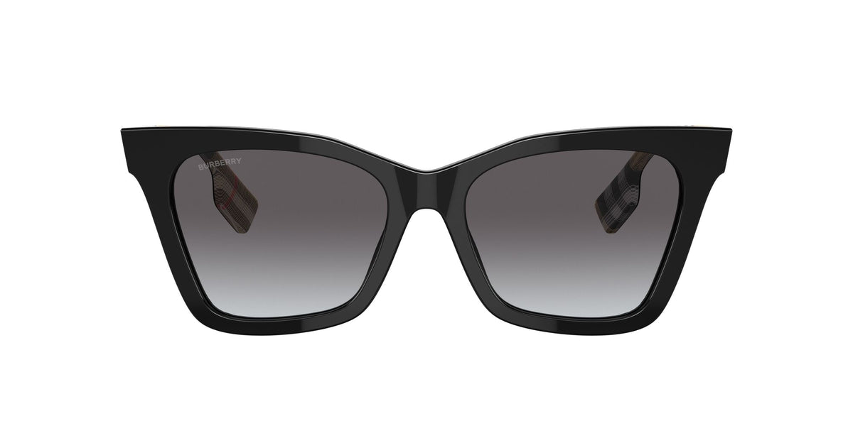 Burberry BE 4346F Black / Light Grey Gradient Dark Blue 55 / Plastic / Plastic