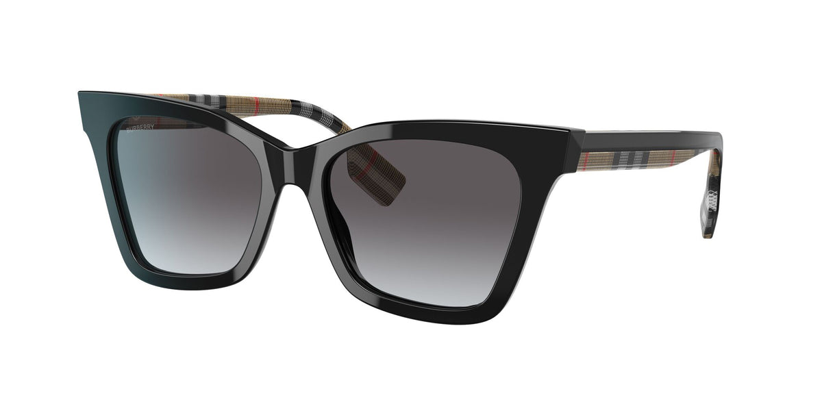 Burberry BE 4346F Black / Light Grey Gradient Dark Blue 55 / Plastic / Plastic