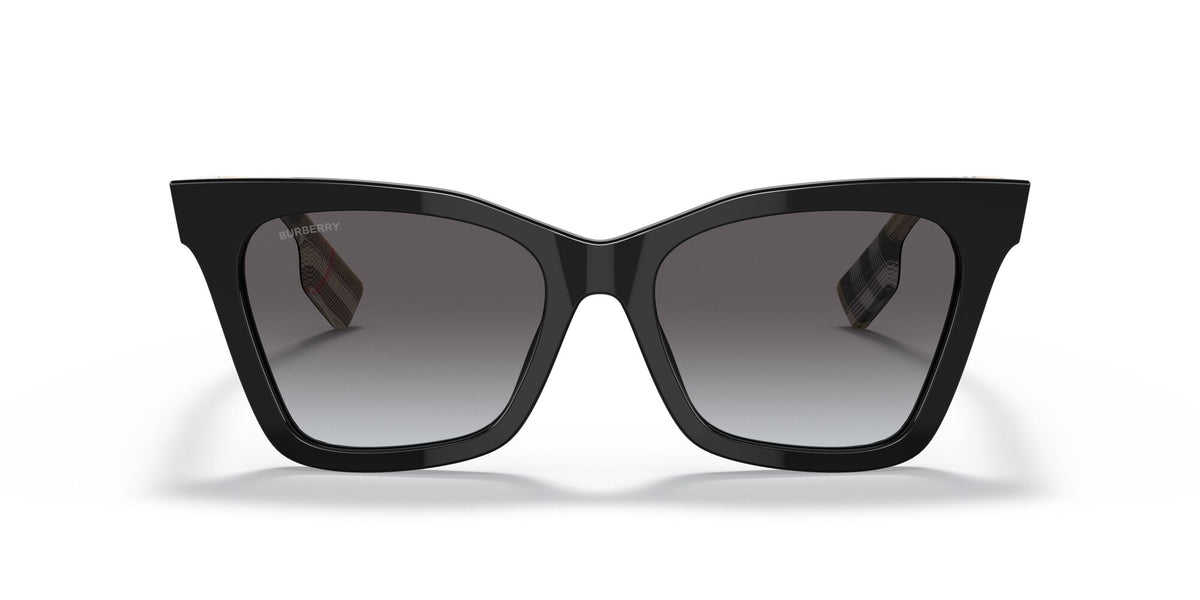 Burberry BE 4346F Black / Light Grey Gradient Dark Blue 55 / Plastic / Plastic