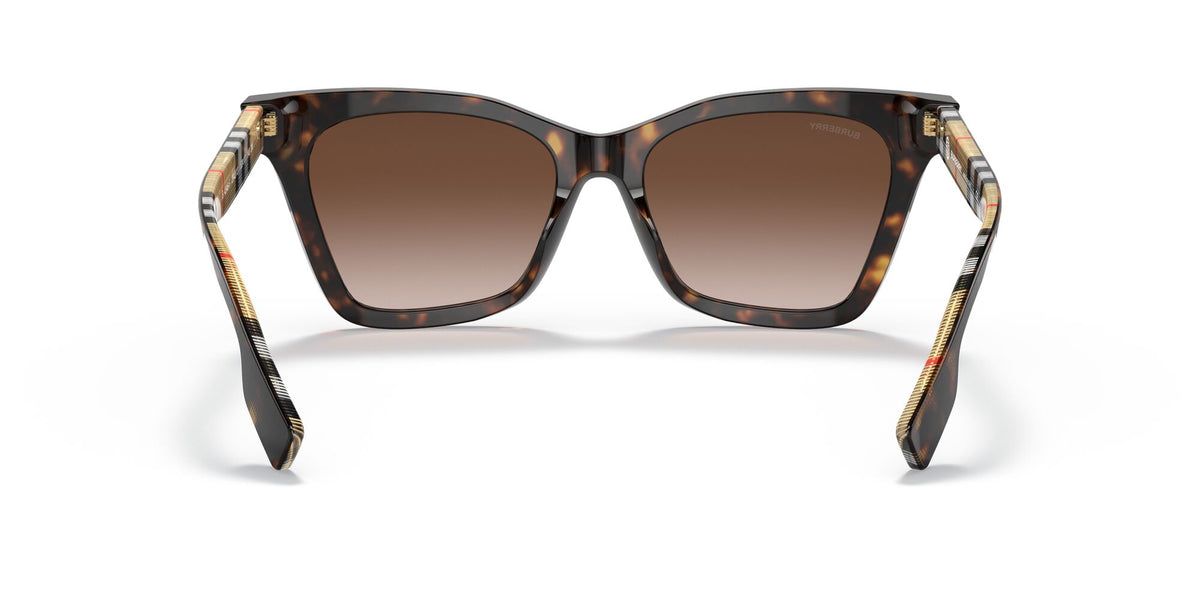 Burberry BE 4346F Dark Havana / Brown Gradient 55 / Plastic / Plastic