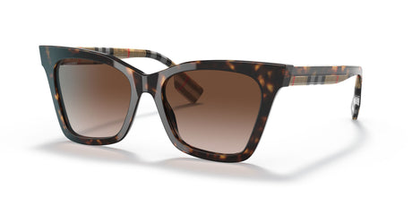 Burberry BE 4346F Dark Havana / Brown Gradient 55 / Plastic / Plastic