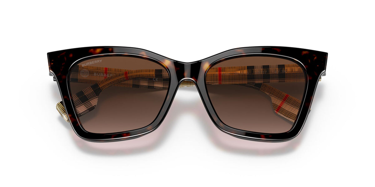 Burberry BE 4346 Dark Havana / Brown Gradient 53 / Plastic / Plastic