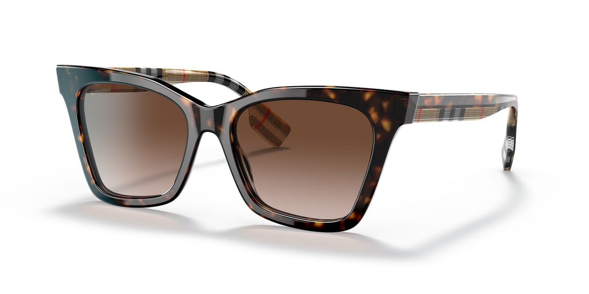 Burberry BE 4346 Dark Havana / Brown Gradient 53 / Plastic / Plastic