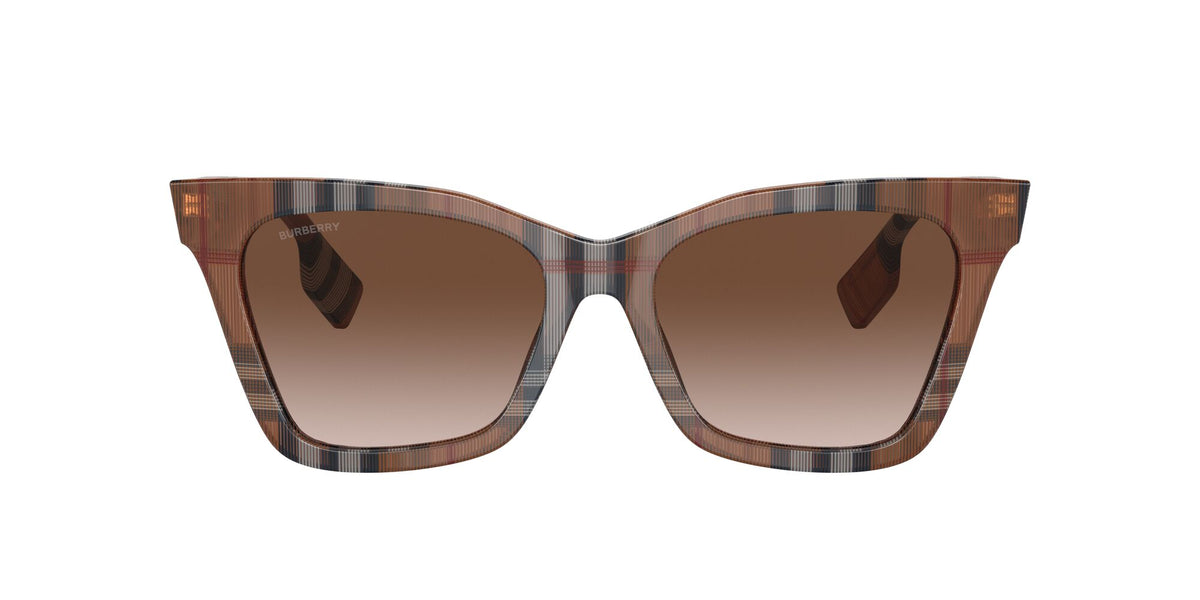 BE 4346 Burberry Elsa Check Brown / Gradient Brown 53 53 / Polyamide Bio / Acetate / Acetate