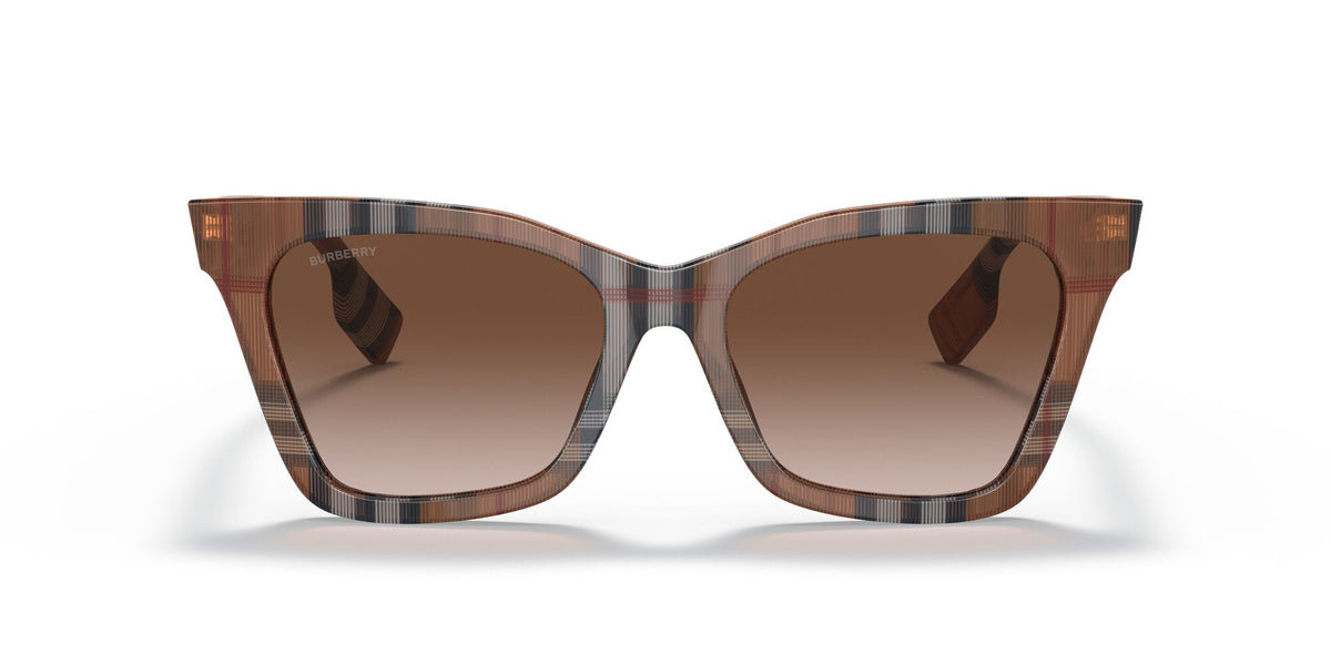 BE 4346 Burberry Elsa Check Brown / Gradient Brown 53 53 / Polyamide Bio / Acetate / Acetate
