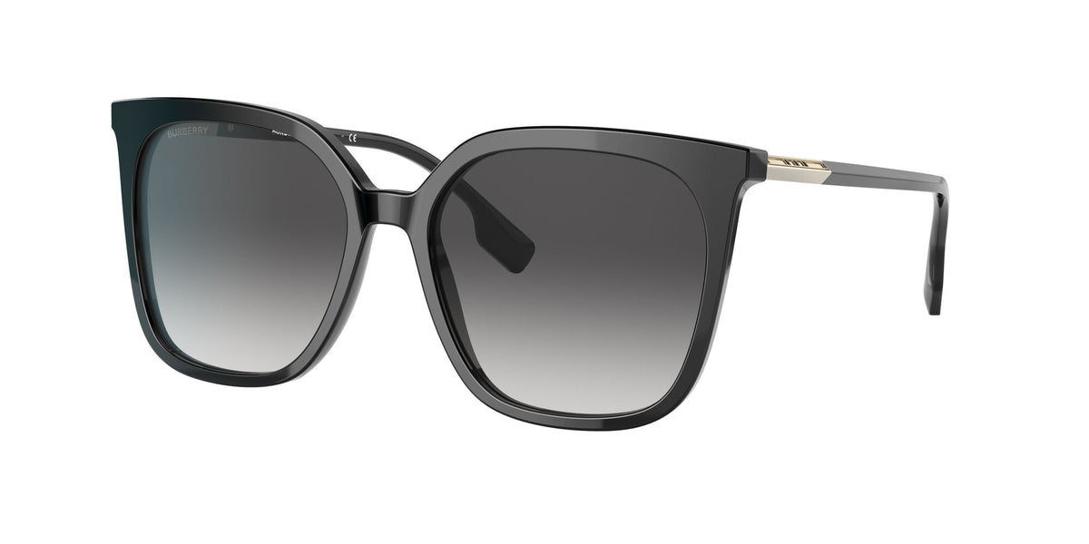 Burberry BE 4347F Black / Grey Gradient 56 / Plastic / Metal