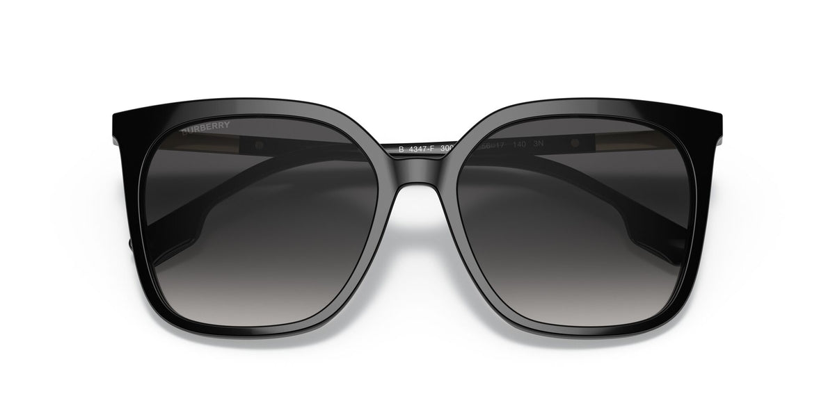 Burberry BE 4347F Black / Grey Gradient 56 / Plastic / Metal