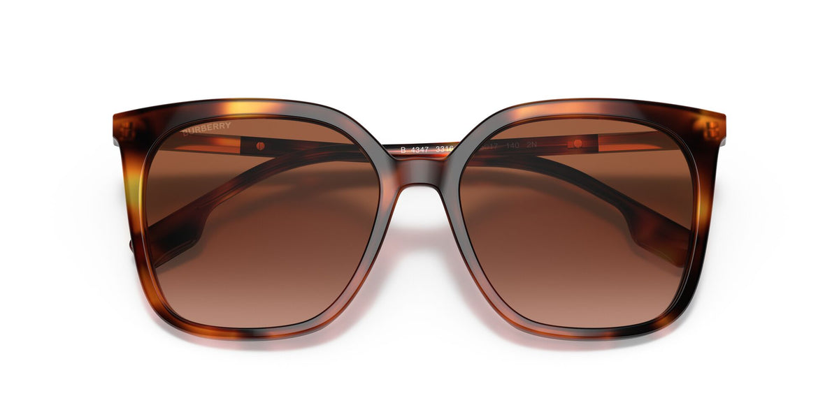 Burberry BE 4347 Light Havana / Brown Gradient 56 / Plastic / Metal