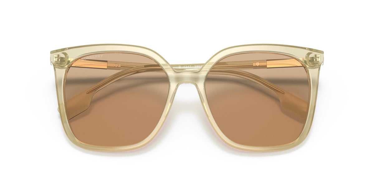Burberry BE 4347 Yellow / Light Brown 56 / Plastic / Metal