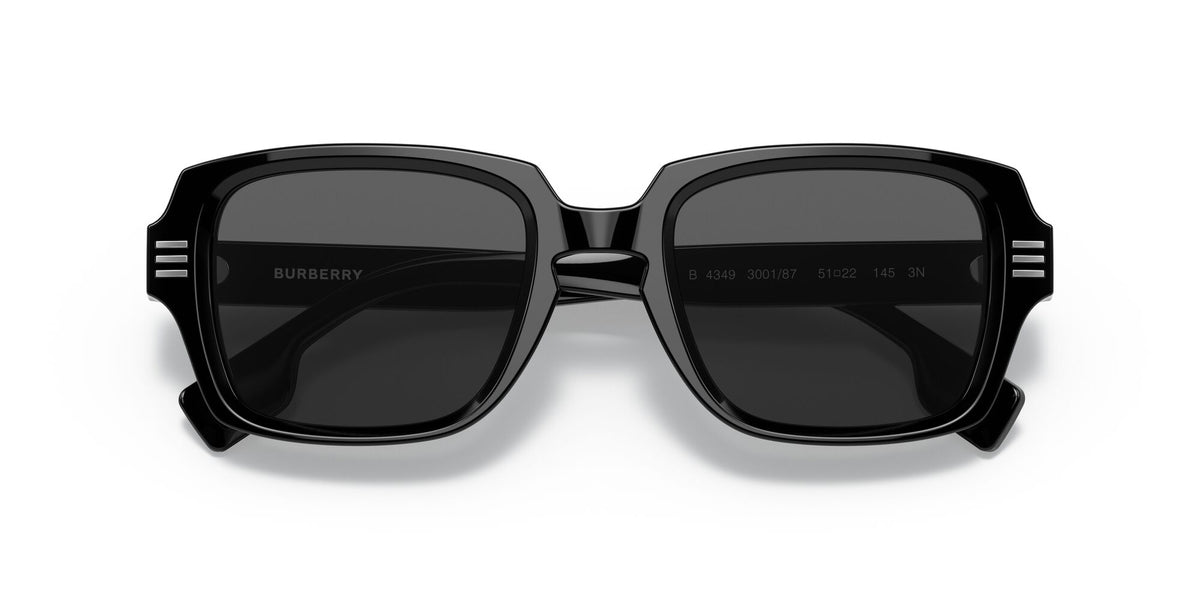Burberry Eldon 0BE4349 300187 51 Black / Dark Grey 51 / Plastic / Plastic