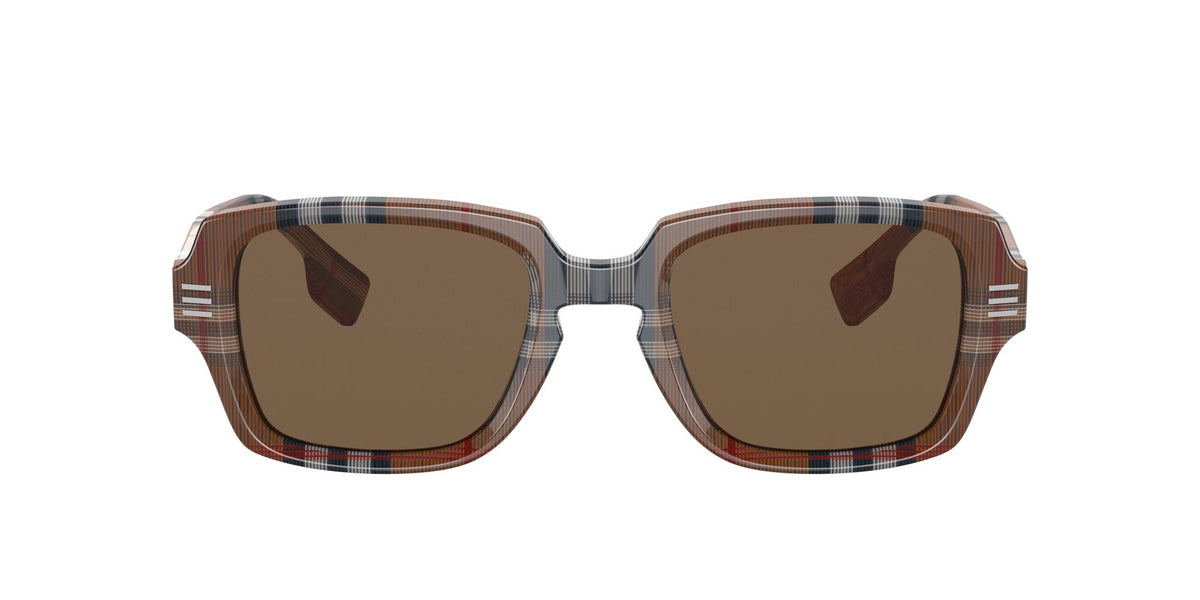 Burberry BE 4349 Brown Check / Dark Brown 51 / Plastic / Plastic