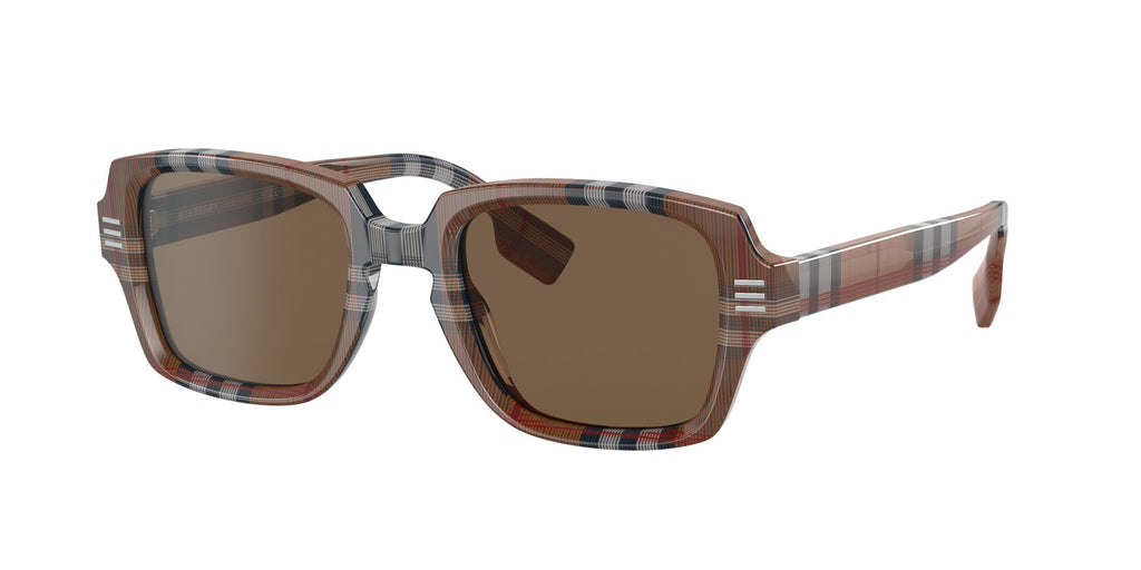 Burberry BE 4349 Brown Check / Dark Brown 51 / Plastic / Plastic