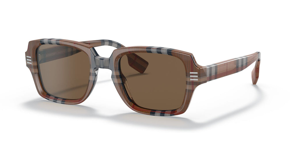 Burberry BE 4349 Brown Check / Dark Brown 51 / Plastic / Plastic