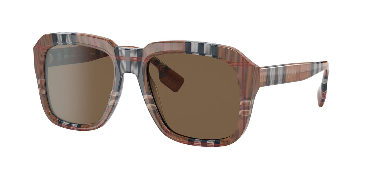 Burberry BE 4350 Brown Check / Dark Brown 55 / Plastic / Plastic