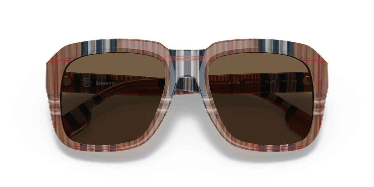 Burberry BE 4350 Brown Check / Dark Brown 55 / Plastic / Plastic