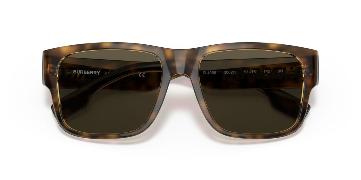 BE 4358 Burberry Knight Dark Havana / Brown 57 57 / Polyamide / Injected / Molded