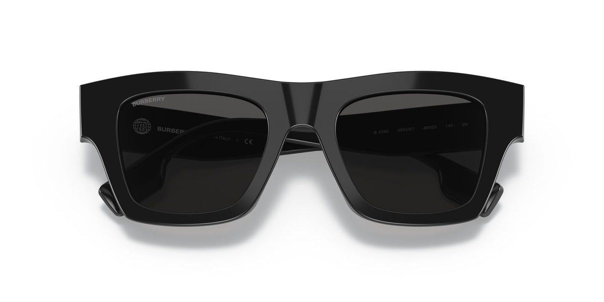 Burberry BE 4360 Black / Dark Grey 49 / Plastic / Plastic