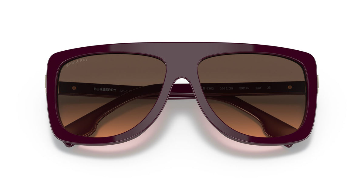 Burberry BE 4362 Bordeaux / Brown Grad Grey 59 / Plastic / Plastic