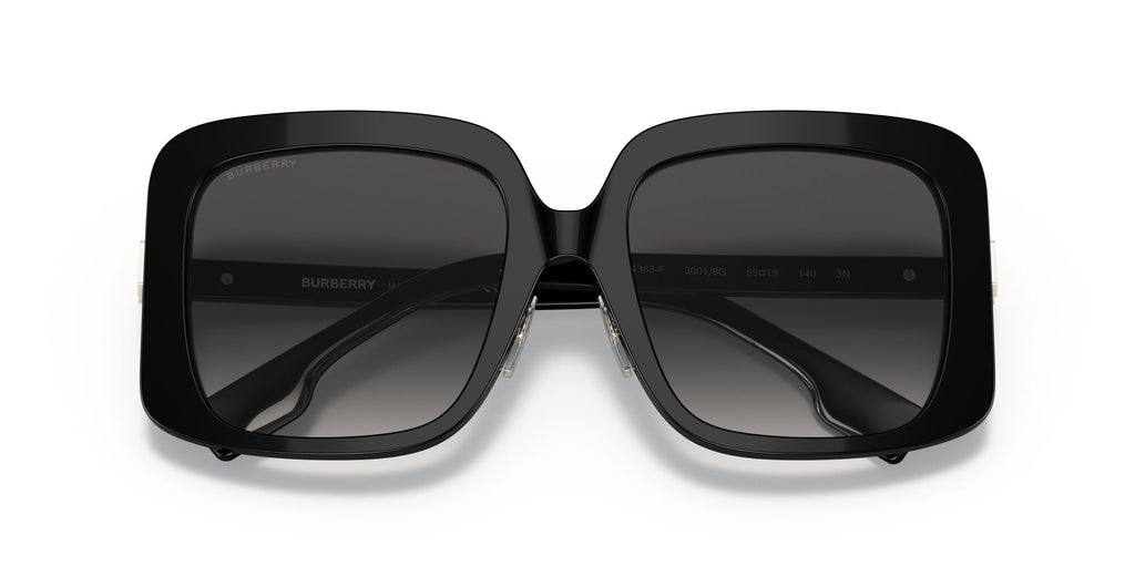 Burberry BE 4363F Black / Grey Gradient 55 / Plastic / Plastic