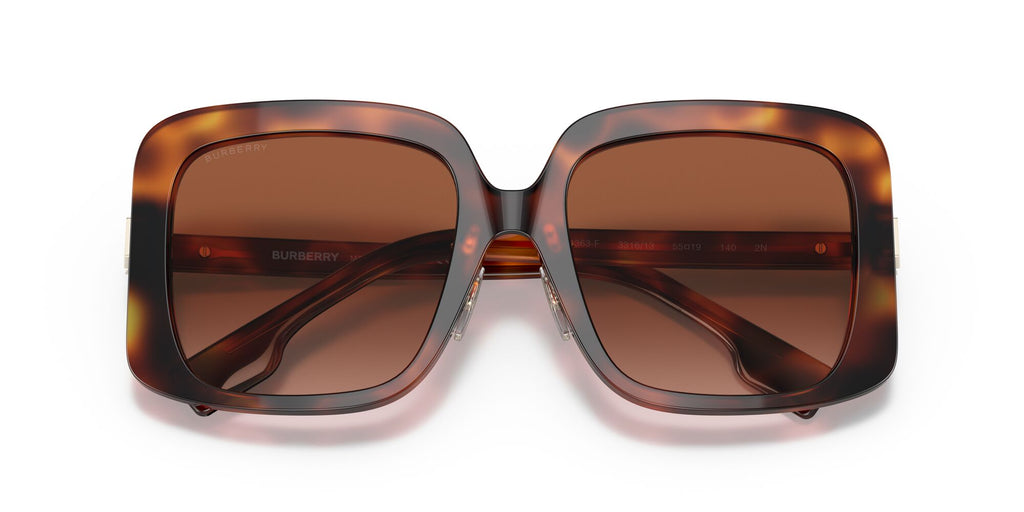 Burberry BE 4363F Light Havana / Brown Gradient 55 / Plastic / Plastic