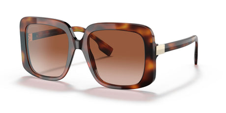 Burberry BE 4363 Light Havana / Brown Gradient 55 / Plastic / Plastic