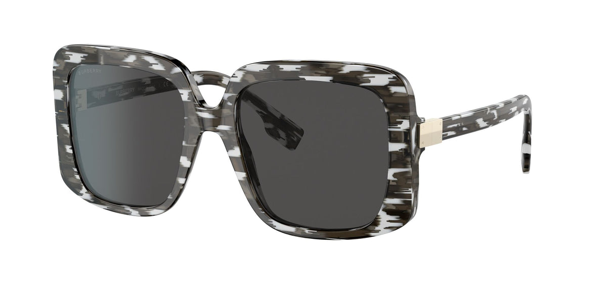 Burberry BE 4363 White/Black / Dark Grey 55 / Plastic / Plastic