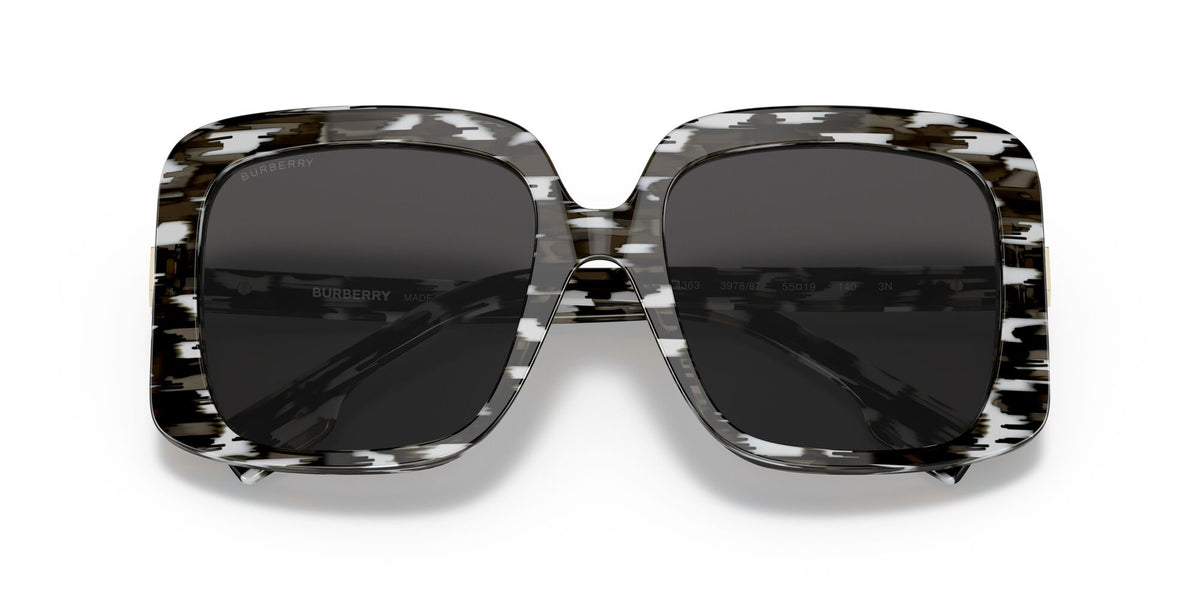 Burberry BE 4363 White/Black / Dark Grey 55 / Plastic / Plastic