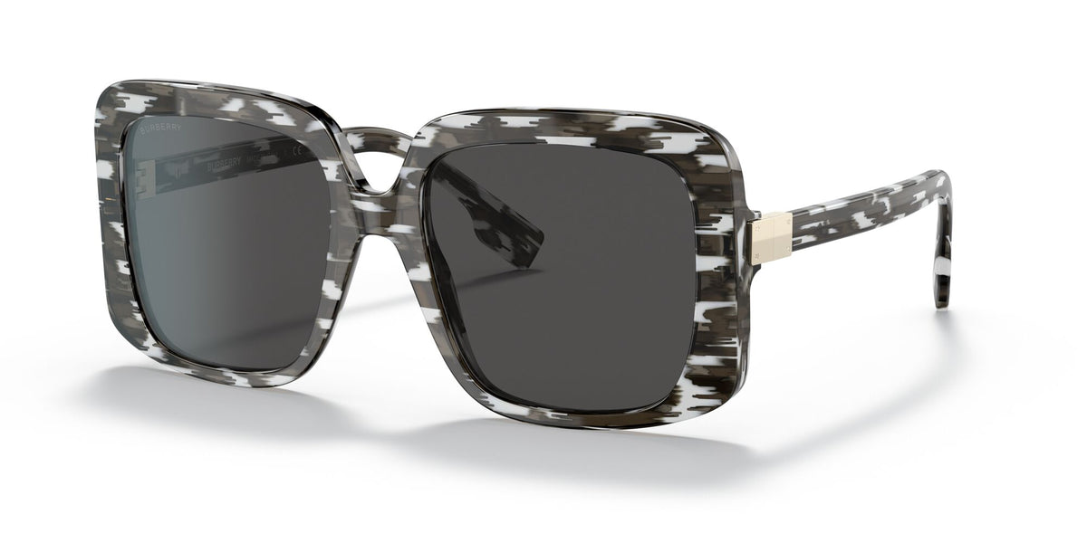 Burberry BE 4363 White/Black / Dark Grey 55 / Plastic / Plastic