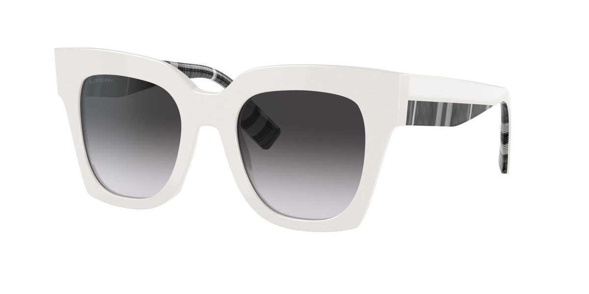 Burberry BE 4364 White / Grey Gradient 49 / Plastic / Plastic