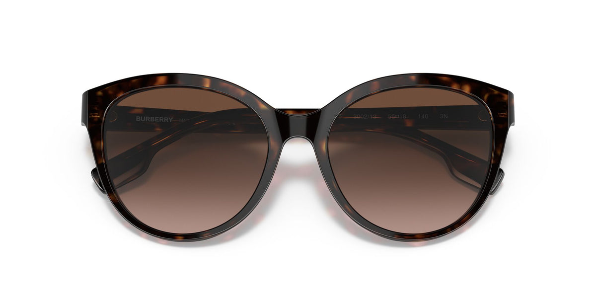 Burberry BE 4365 Dark Havana / Brown Gradient 55 / Plastic / Plastic