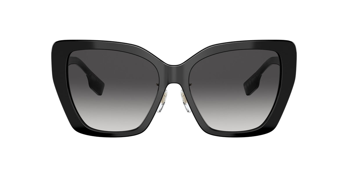 Burberry BE 4366F Black / Grey Gradient 55 / Plastic / Plastic
