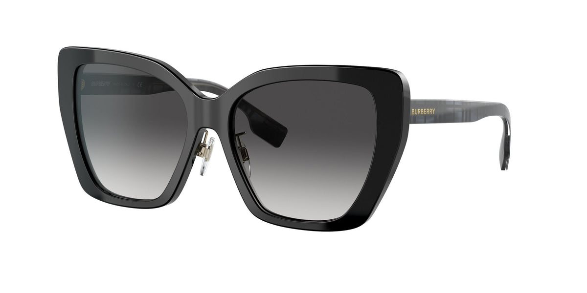 Burberry BE 4366F Black / Grey Gradient 55 / Plastic / Plastic