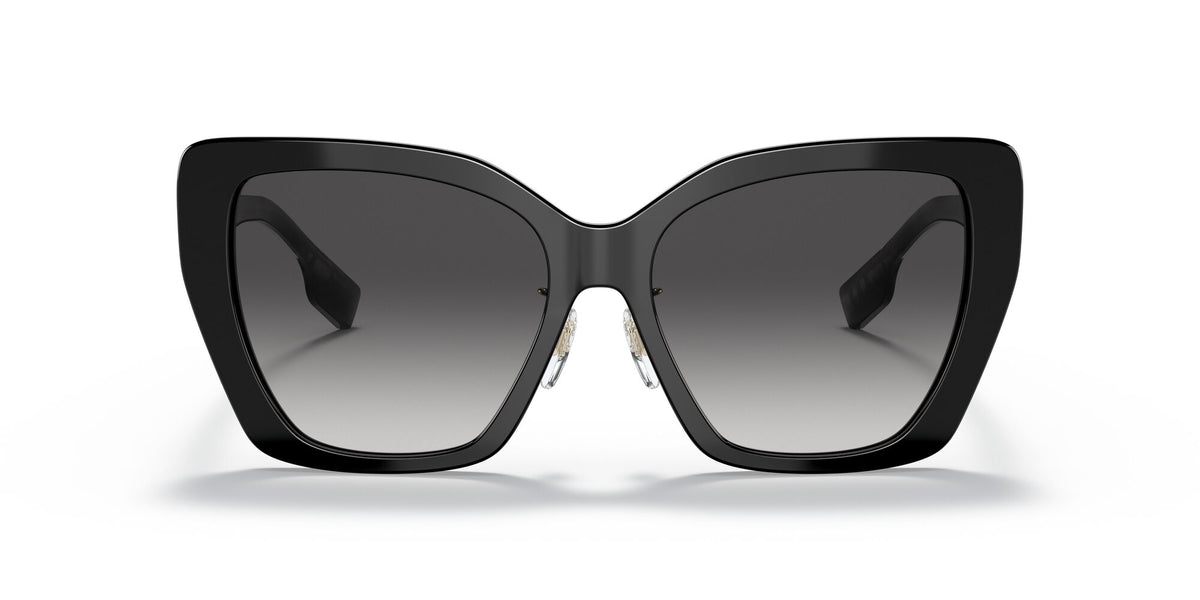 Burberry BE 4366F Black / Grey Gradient 55 / Plastic / Plastic