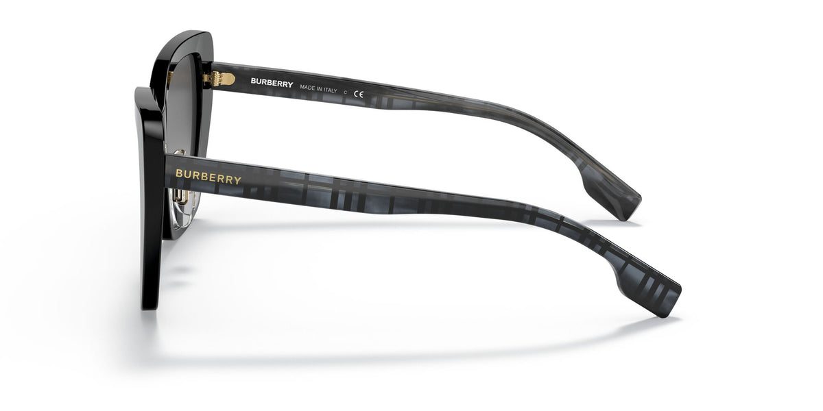 Burberry BE 4366F Black / Grey Gradient 55 / Plastic / Plastic