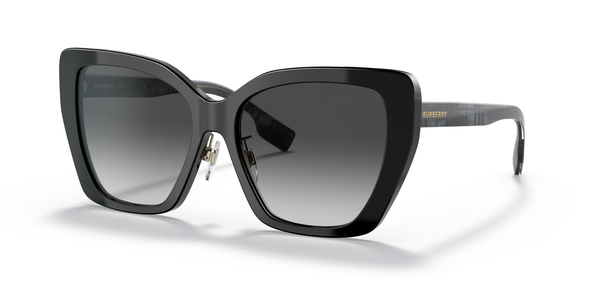 Burberry BE 4366F Black / Grey Gradient 55 / Plastic / Plastic