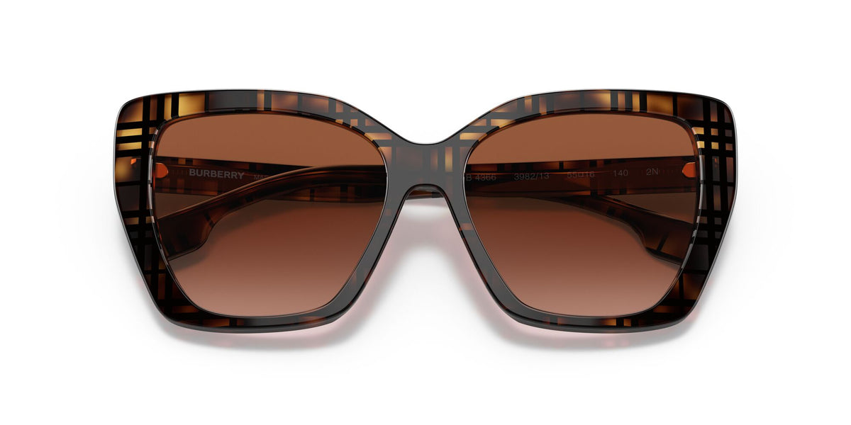 Burberry BE 4366 Top Check/Havana / Brown Gradient 55 / Plastic / Plastic