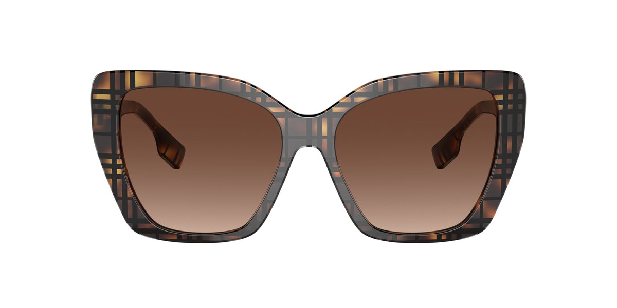 BE 4366 Burberry Tamsin Top Check/Havana 
Brown Gradient Polarised 55 55 
Cr39 
Acetate 
Acetate