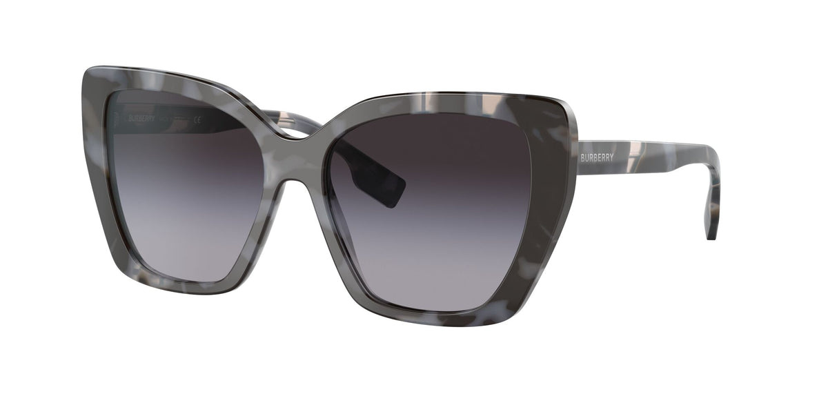 Burberry BE 4366 Top Check/Grey Havana / Grey Gradient 55 / Plastic / Plastic