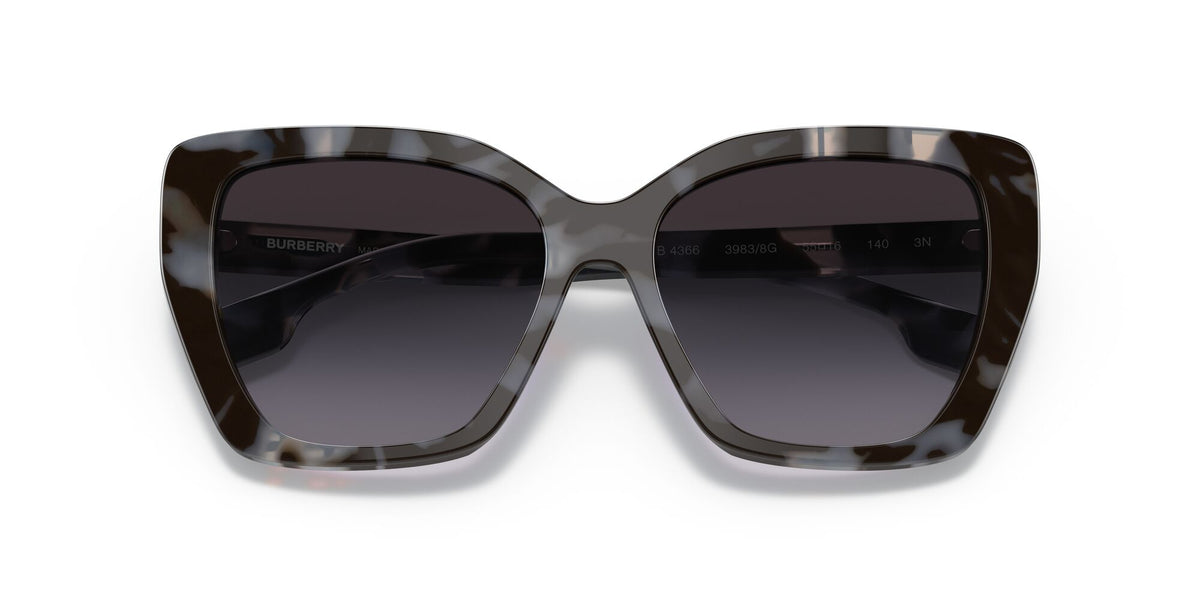 Burberry BE 4366 Top Check/Grey Havana / Grey Gradient 55 / Plastic / Plastic