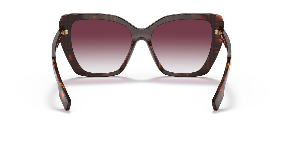 Burberry BE 4366 Top Check/Red Havana / Violet Gradient 55 / Plastic / Plastic