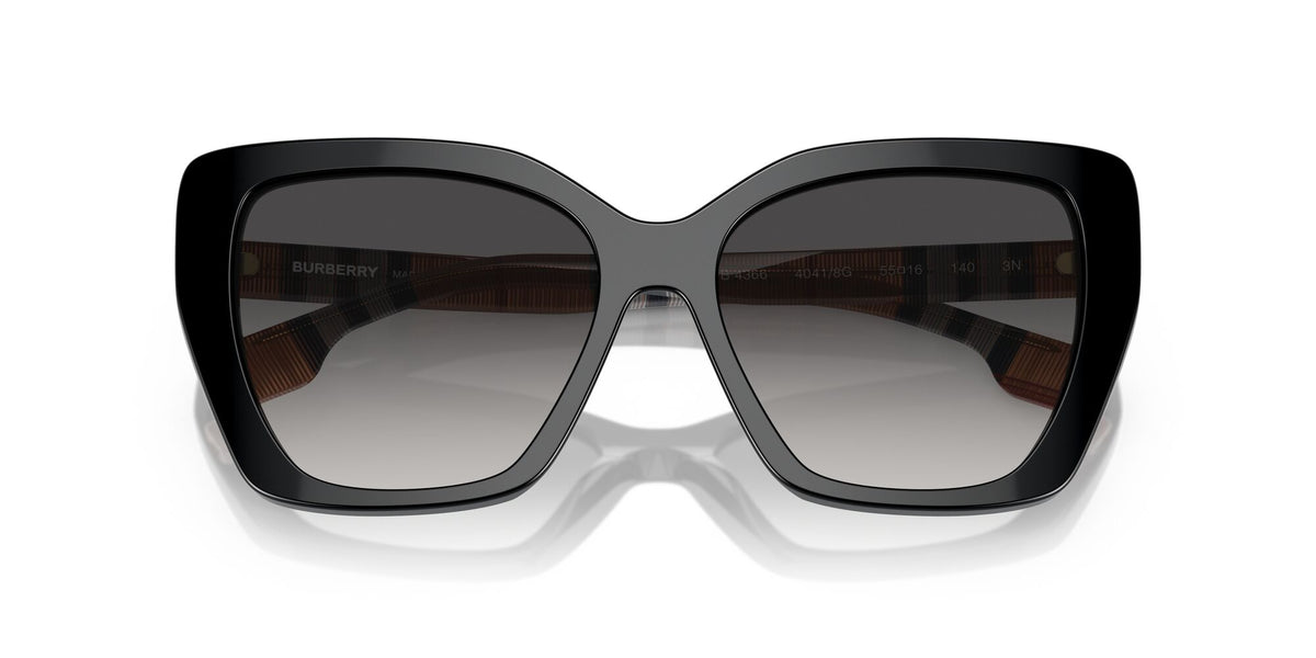 BE 4366 Burberry Tamsin Black / Gradient Grey 55 55 / Polyamide / Acetate / Acetate