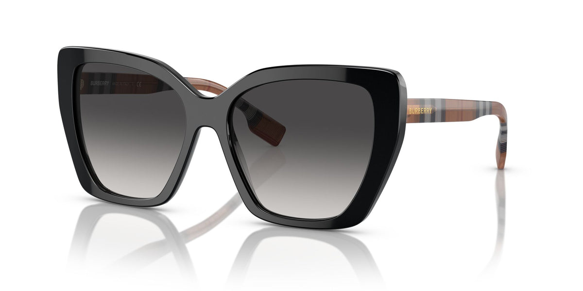 BE 4366 Burberry Tamsin Black / Gradient Grey 55 55 / Polyamide / Acetate / Acetate